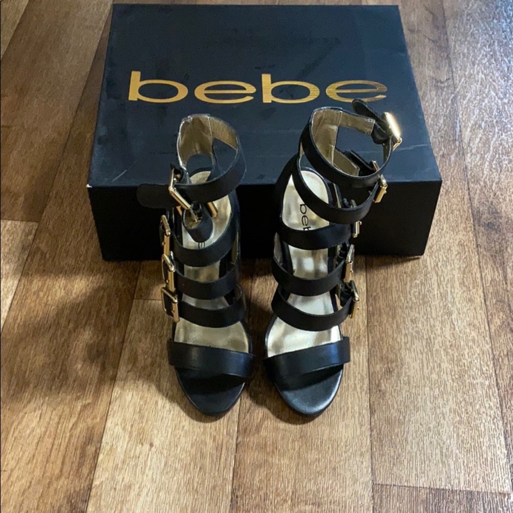 Multi Strap Buckle Heel